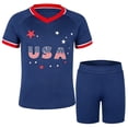 thumbnail image 4 of Unisex Kids Soccer for Boys Girls USA Fans Soccer Shirts Football Outfits Gift for Little Athlete 2-14 Years, 4 of 4