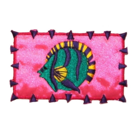 ID 0279B Tropical Fish Sign Patch Tropical Pet Symbol Iron On Applique