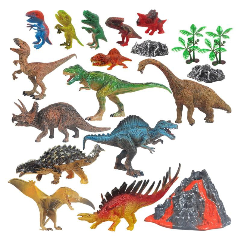 MagiDeal 19Pcs Lifelike Dinosaur Figure Model Jurassic Kids Party Bag Favors 