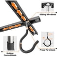 thumbnail image 6 of Ceiling Bike Rack for Garage, Ceiling-Mounted Bicycle Storage Hooks for 4 Bikes (Horizontal) or 8 Bikes (Vertical), Adjustable Overhead Bicycle Hooks for Mountain, Road, and Kids' Bike, 6 of 8