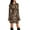 Leopard, variant on Women's Leopard Backless Long Sleeve Mini Dress 95% Polyester 5% Spandex Leopard Print Stretch Silhouette for Evening