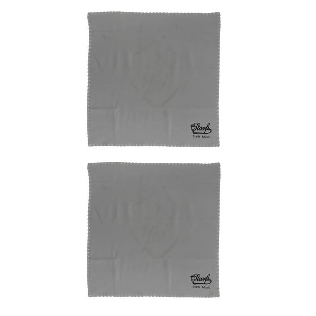 2 Unids Paños de Limpieza Para Saxofón Hugo Suave Gris Toalla de limpieza de flauta