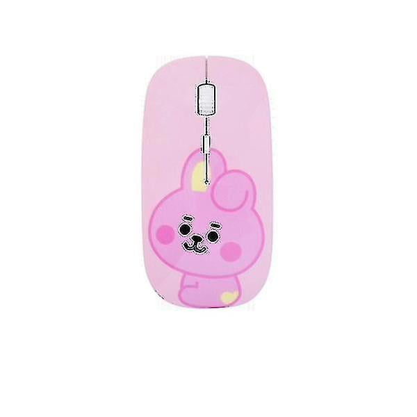 Cartoon Wireless Silent Mouse Cute Home Office Computer Mouse Computer Accessories