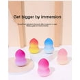 thumbnail image 6 of 1PCS/SET Pink Sponge Puff Beauty Egg Bubble Large Wet & Dry Gourd Shaped Soft Makeup Eggs Facial Makeup Tools, 6 of 7