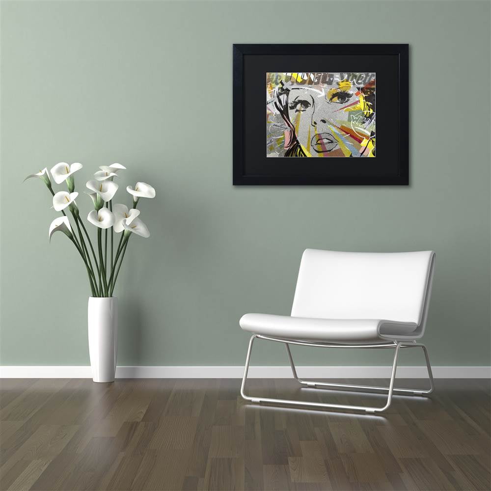 Dan Monteavaro 'The Long Stretch' Black Matted Framed Art