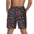 thumbnail image 4 of Uemuo Valentine'S Day Pattern Mens Swim Trunks Quick Dry Board Shorts with Mesh Lining, Stretch Beach Shorts Quick Dry No-Chafing Board Shorts-Medium, 4 of 9