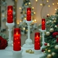 thumbnail image 4 of Flameless LED Candles with Timer 5 Pc Flickering Flameless Candles for Romantic Ambiance and Home Decoration Stable Acrylic Shell,with Embedded Star String，Battery Operated Candles, 4 of 7