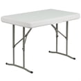 thumbnail image 2 of Bowery Hill Table et Bancs Pliants en Plastique, Blancs, 2 of 4