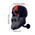 thumbnail image 2 of Wall Mounted Helmet Holder Bracket Skull Helmet Rack Hanger Resin Craft, 2 of 2