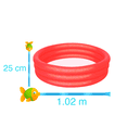 thumbnail image 2 of Alberca Inflable Infantil 3 Aros Plástico PVC 101 cm Diámetro Bestway  Plástico Vinil Rojo, 2 of 3