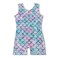 thumbnail image 3 of 3-10 Years Leotard For Girls Gymnastics with Scrunchie Racerback Style Soft Fabric Athletic Wear, 3 of 6