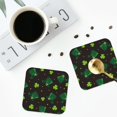 thumbnail image 4 of Naloa St. Patrick's Day8 Coasters for Set of 4 - PU Leather Coasters, Coasters for Table Cup Tea Coffee Beer, Decorative for Kitchen Homedecor (Round), 4 of 6