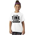 thumbnail image 3 of Time Think Cute Optimistic Gym Crewneck T Shirts Boy Girl Teen Brisco Brands L, 3 of 5