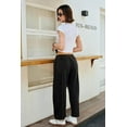 thumbnail image 6 of WEHUSE Womens Sweatpants Fall Baggy Wide Leg Sweatpant Straight Leg Sweat Pants, 6 of 7
