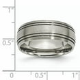 thumbnail image 5 of Titanium Grooved 8mm Satin Band, 5 of 9