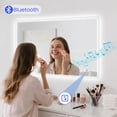 thumbnail image 5 of STARLEAD 36"x28" LED Bathroom Mirror with Bluetooth Speaker, Anti-Fog, 3 Color Dimmable Light, Frontlit & Backlit, Explosion-Proof Tempered Glass, Wall-Mounted, IP44 Waterproof, 5 of 8