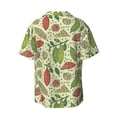 thumbnail image 5 of Salouo Finger Lime Fruits Pattern Cuban Collar Shirts for Men Button-Down Shirt Men's Short Sleeve Shirts Hawaiian Shirts Casual Shirts -3X-Large, 5 of 6