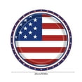 thumbnail image 3 of Twfbrm 16 Pcs 4th of July Paper Plates, 9" American Flag Pattern Disposable Plates, Food Grade Round Dessert Plate Red White and Blue Serving Dish Patriotic Party Supplies for Independence Day, 3 of 7