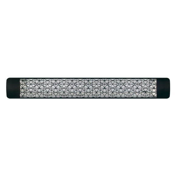 Eurofase Heating - 3000 Watt Single Element 61 Inch Electric Patio Heater-277 Voltage-Black Finish-Astra Decorative Fascia