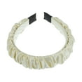 thumbnail image 4 of Unique Bargains 1 Pc Fashion Elegant Pleated Headband for Women for Girls 6.69"x1.38" Beige, 4 of 4