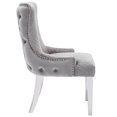 thumbnail image 3 of Canadian Furniture Liza Grey Velvet Luxury Dining Chair (Set of 2), 3 of 3