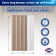 thumbnail image 2 of Juego de cortinas de baño CLOROX, 183 x 198 cm, impermeables, PEVA, 2 of 8