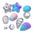 thumbnail image 3 of Molde para hornear bolas de sal de baño, molde para hornear pasteles, helados, juego de moldes para hornear de aleación de aluminio, 3 of 5