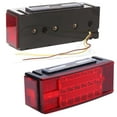 thumbnail image 3 of Supsupsiu 2Pcs LED Waterproof Red Trailer Boat Rectangle Stud Stop Turn Tail Lights Set, 3 of 7
