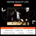 thumbnail image 6 of CAILDANL Mens Athletic Ankle Socks Moisture Wicking Cushion Running Low Cut Sock 6 Pack, 6 of 7