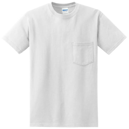 Gildan G230 Adult Ultra Cotton 6 Oz. Pocket T-Shirt, Pack Of 3