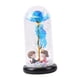 thumbnail image 2 of Centro de Decoración Artificial de Cristal con LED Hecho a Mano para Cumpleaños Esposa Fiesta Azul BLESIY Flores eternas, 2 of 8