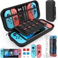thumbnail image 1 of Estuche de transporte para Nintendo Switch con protector de pantalla HD y agarre para el pulgar, compatible con accesorios de consola., 1 of 5