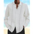 thumbnail image 1 of Camisa de verano para hombre, nueva camisa con botones y cuello vuelto con estampado 3D, moda urbana, ropa de ocio Vaion de manga larga para hombre, 1 of 6