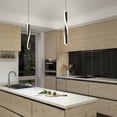 thumbnail image 2 of Artika Finley Modern LED Pendant Light Fixture, Black, 2 of 5