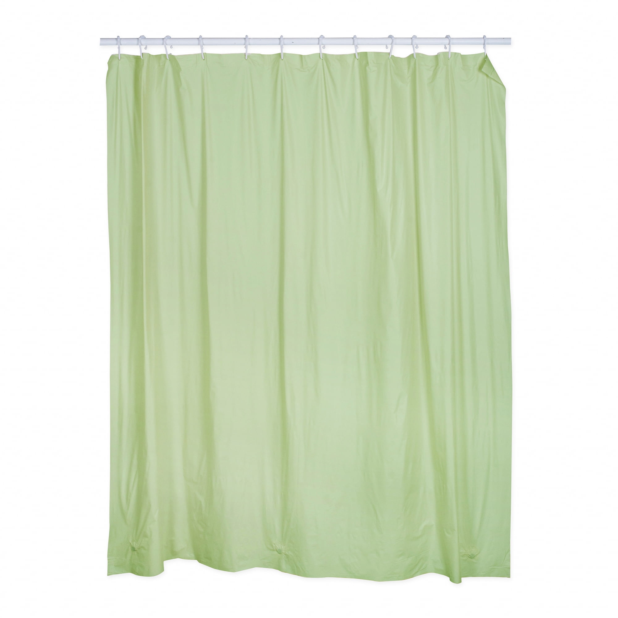 J&M Solid Green Shower Curtain Liner 70x72