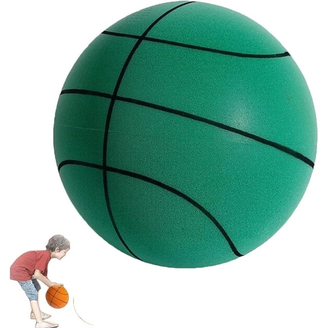 LAICAIW Ballon de Basketball Silencieux à Rebond, 2023 Plus Récent Ballon de Basketball Silencieux d'Intérieur, Silencieux à Haute Résilience Sûr Doux Léger, Ballon de Basketball Silencieux Idéal pour l'Entraînement Intérieur des Enfants