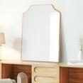 thumbnail image 4 of JONATHAN Y MIR203C Lindie 24 in. W x 36 in. H Medium Scalloped-Top Metal Framed Wall Mounted Mirror, Gold, 4 of 7