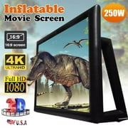 17ft Inflatable Movie Inflatable Projector Screen, Portable Huge Outdoor Screen for Pool Backyard Beach