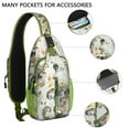 thumbnail image 4 of Patterned Mandala Sling Backpack – Exotic Boho Floral Crossbody Daypack, Lightweight Anti-Theft Travel Bag with Adjustable Strap & Multiple Compartments, 4 of 6