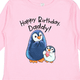 thumbnail image 4 of Inktastic Happy Birthday, Daddy- Cute Penguins Boys or Girls Long Sleeve Toddler T-Shirt, 4 of 5