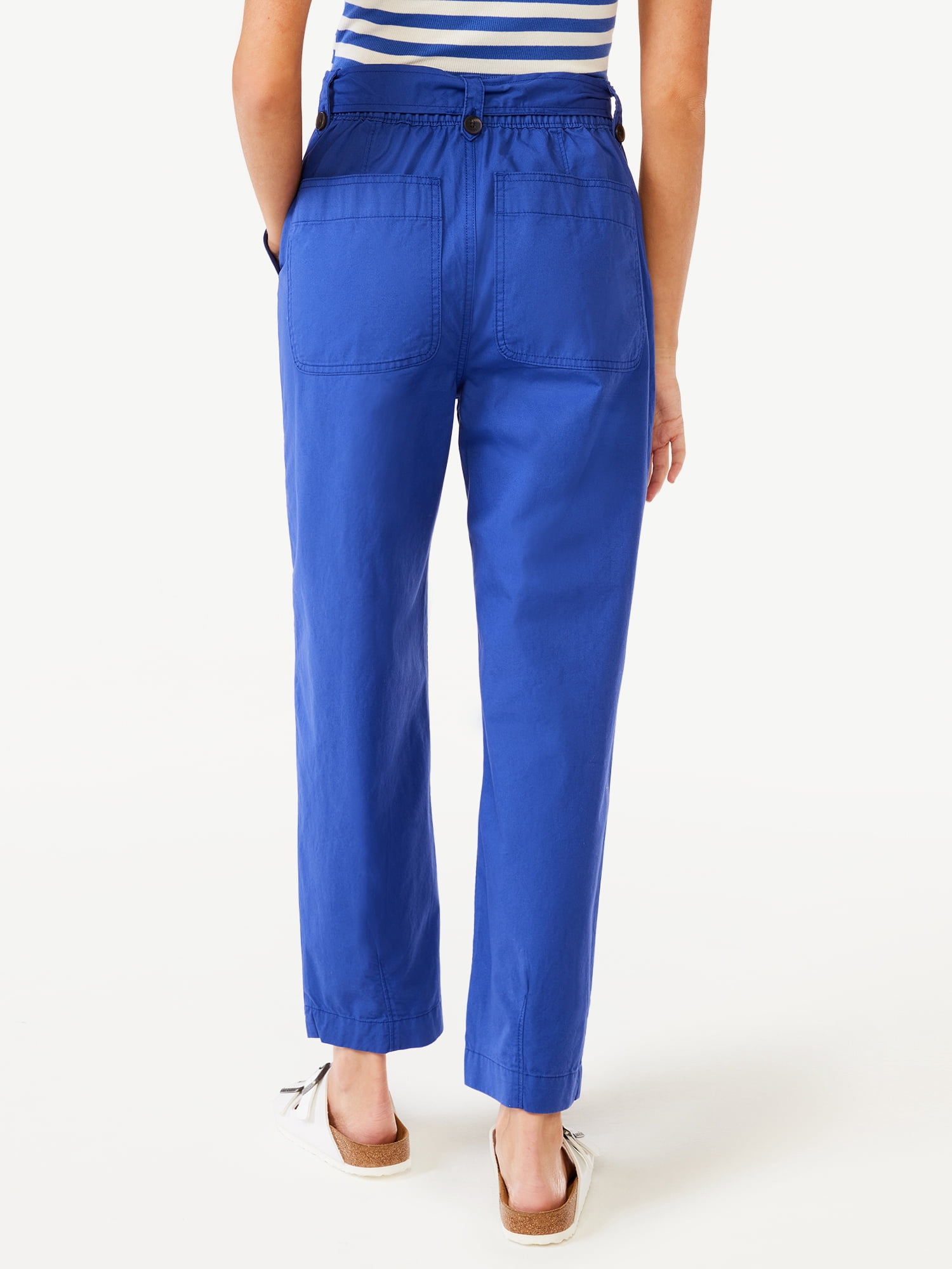 Free Assembly Women's Belted Barrel Pants