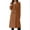 Camel, variant on Bellella Ladies Outwear Double-breasted Overcoat Plain Coat Fashion Turn Down Collar Trench Coats Womens Jacket Camel S