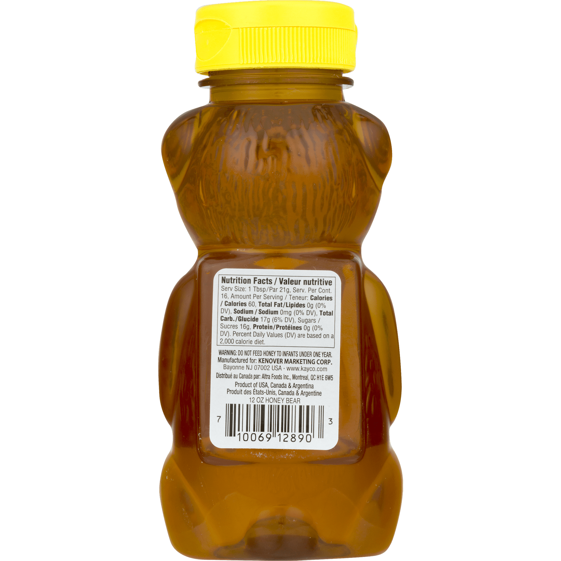 (2 pack) Gefen 100% Clover  Honey Bear, 12oz