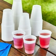 Great Value All Purpose Disposable Plastic Cups, Clear, 5 oz, 100 Count