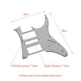 thumbnail image 2 of HSH Electric Guitar Pickguard PVC Pick Guard Scratch for Ibanez g250 Guitar Replacement White Pearl 3 Ply, 2 of 7