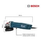 thumbnail image 5 of Esmeril Angular Miniesmeriladora Bosch Gws 700 Eje M14 13A3-0G0, 5 of 6