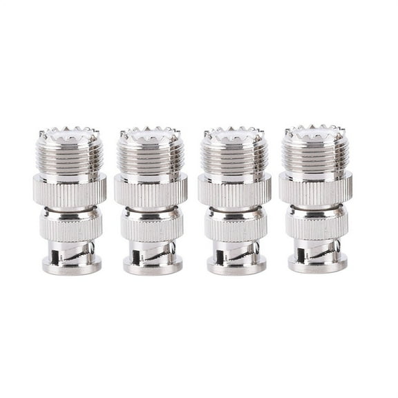 BNC Male Plug To SO239 UHF PL-259 Jack RF Female Coaxial Adapter Cable Connector