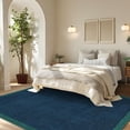 thumbnail image 2 of Funslane Modern Geometric Area Rug 5' x 7', Washable Carpet, Ultra Thin Soft Non-Slip Rug for Living Room Bedroom Home Office, Blue, 2 of 8