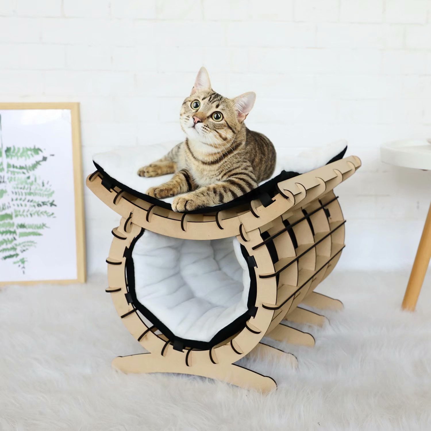 cat bed that looks like a human bed