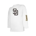 thumbnail image 3 of Youth Stitches Brown/White San Diego Padres Combo T-Shirt Set, 3 of 6